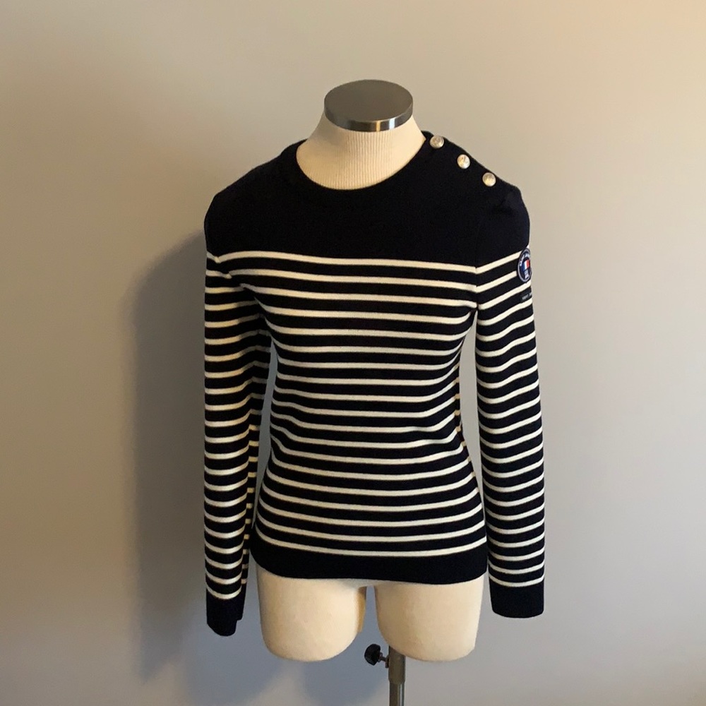 SAINT JAMES MERINO WOOL PULLOVER SWEATER